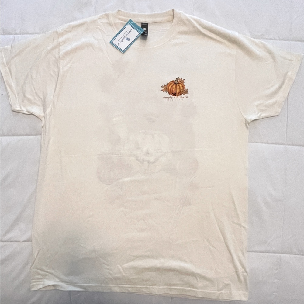 Simply Southern “Leaves Are Falling Autumn Is Calling” Cream. Size XLarge - Picture 2 of 3